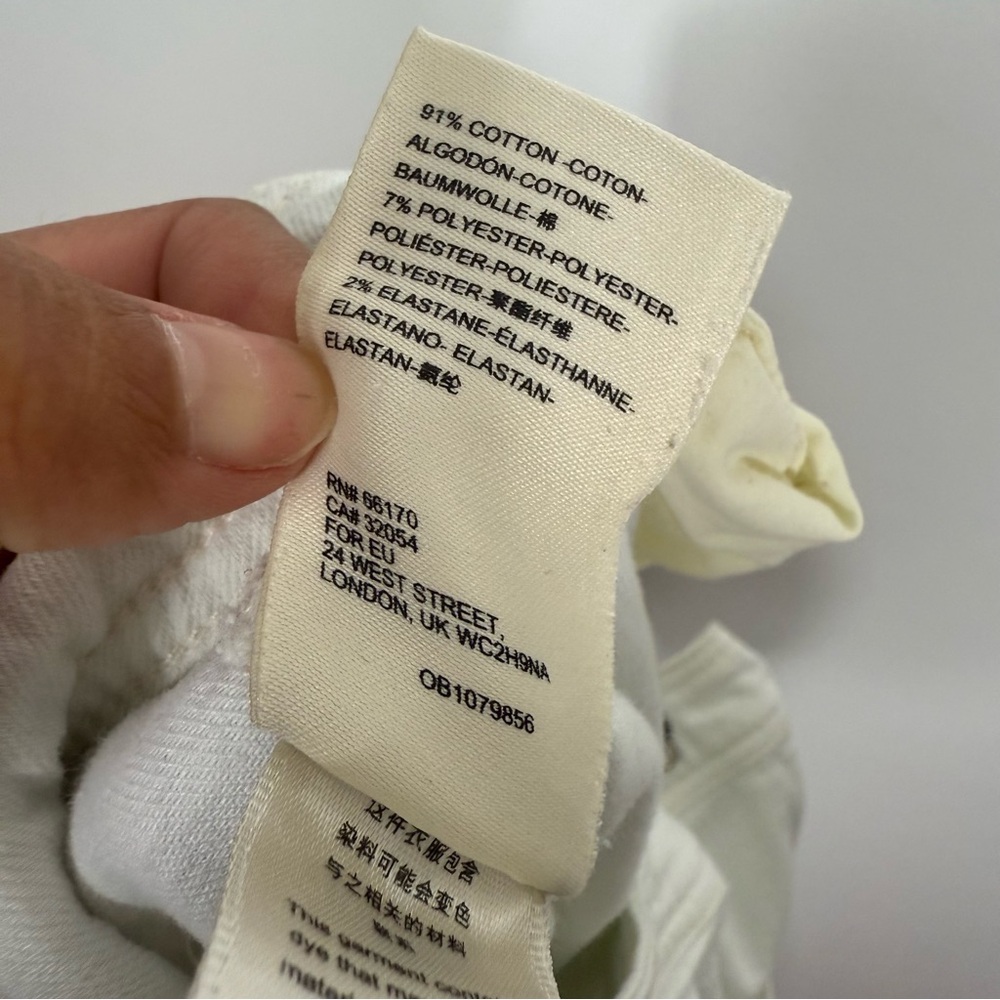 Pilcro and the letterpress by Anthropologie white patchwork wide leg flare pants - Picture 4 of 5